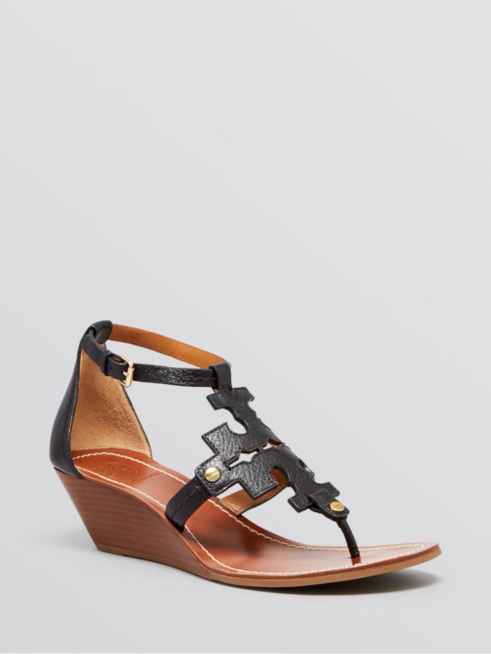 Tory Burch Phoebe Wedge Sandals Black